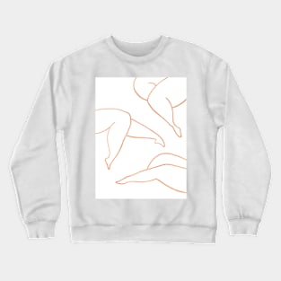 Linear female legs Crewneck Sweatshirt